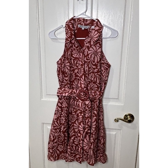 Veronica Beard Beau floral-print linen halter dress 4 - Picture 4 of 9
